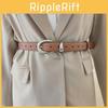 Стиль Женский Минималистичный Пояс на Талию Металлическая Пряжка-Штырь Пояс для Платья Костюма Формирующее Белье