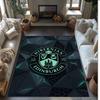 Hibernian FC Футбол Футбольный Узор Мягкий Ковер Зональный Нескользящий Ковер для Пола в Помещении Спортивный Декоративный Коврик для Спальни