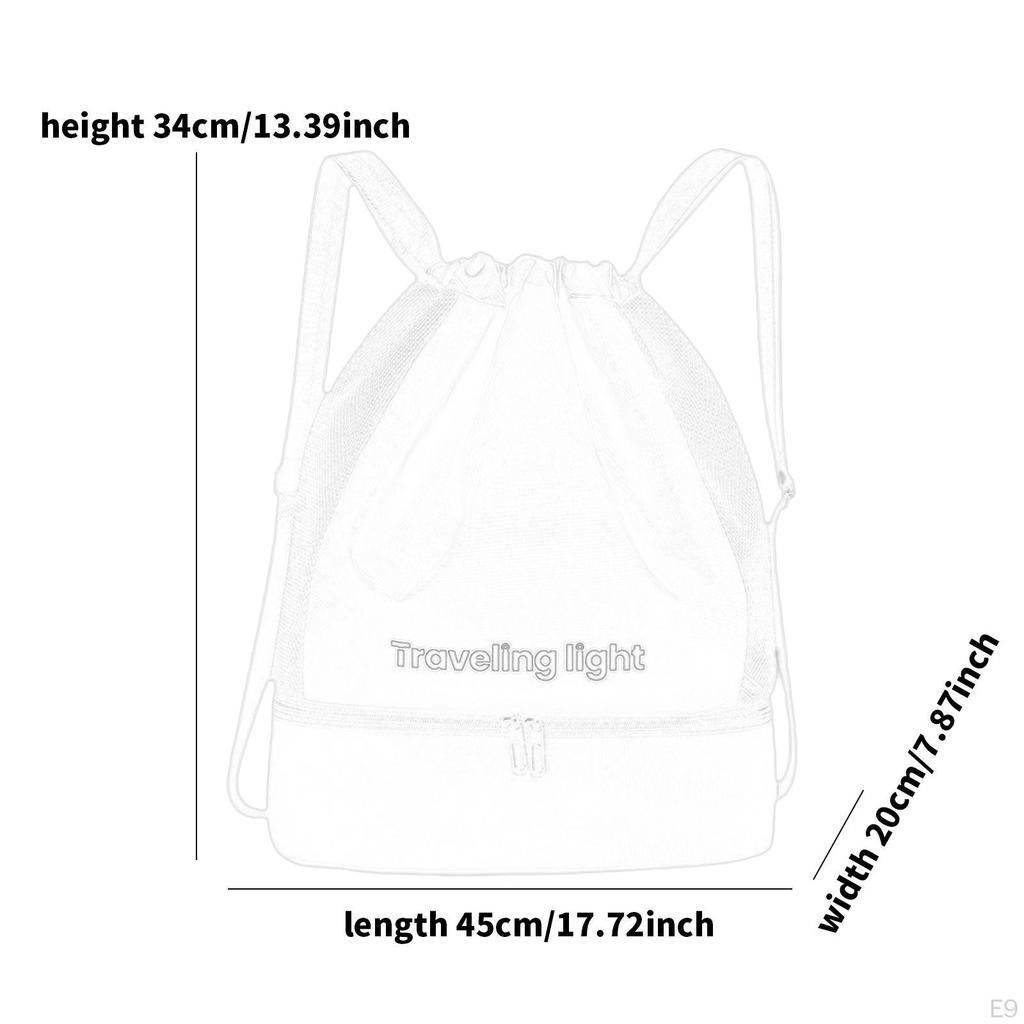 Swim Bag Organizer, Water Resistant, Portable, for Hiking, Swimming, Pool