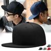 Fashion Casual Men Hip-hop Cap Simple Women Korean Fashion Adjustable Solid Color Flat Cap Basic Sun Hat