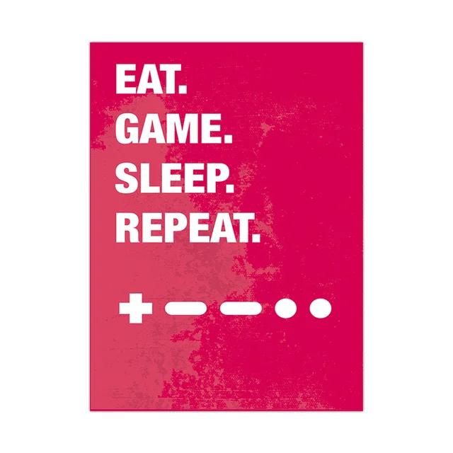 Холст Картины Игра Игровая Комната Геймпад Абстрактные Постеры и Принты Настенное Искусство Картинки Подарок Геймеру для Мальчиков Декор Детской Комнаты