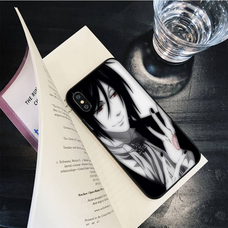 Чехол для телефона с рисунком «Черный дворецкий Себастьян Михаэлис» для iPhone 13 11 12 pro XS MAX 8 7 6 6S Plus X 5S SE 2020 XR