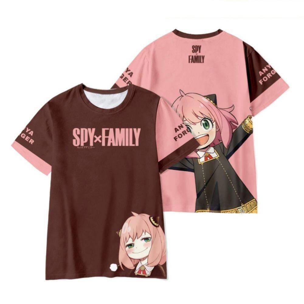 Популярная футболка Spy X Family с принтом аниме-девушки, уличная модная одежда для мужчин и женщин