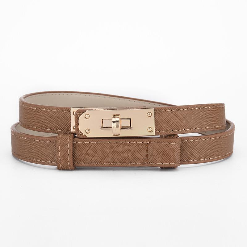 Модный женский тонкий ремень в стиле ретро, ​​женский тонкий ремень в корейском стиле, модный универсальный женский тонкий ремень на талию