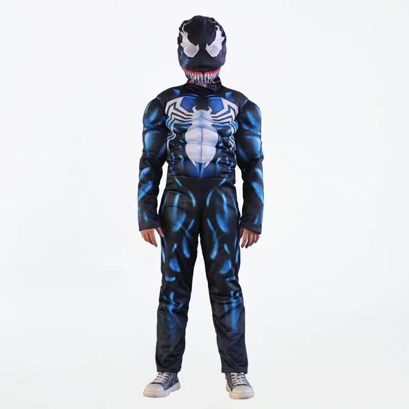 Venom Spider Children's Muscle Cosplay Costume for Halloween