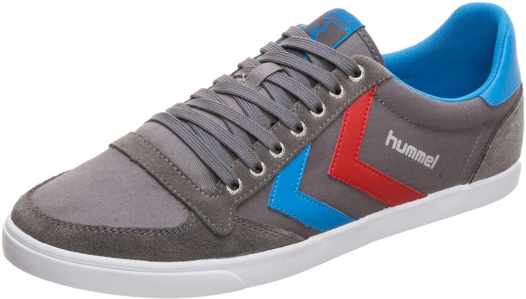 Кроссовки Hummel Slimmer Stadil Low Canvas castlerock/ribbon red/brilliant blue