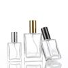 Square Glass Perfume Bottles with Screw-Top and Spray - 30ml, 50ml, 100ml Sizes Available