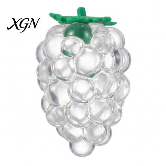 Office Desk Toy Strawberry Grape Stress Relief Toy, Realistic Fruit Squeeze Sensory Shaped Fidget Anxiety Relieving for Kids Adults
