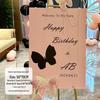Butterfly-Themed Balloon Decorations for 18th Birthday Celebration Backdrop