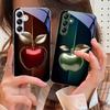 Полосатый градиентный яблочно-красный Для Samsung Galaxy A14 4G 20 30 52 20S 21S 22 32 33 34 42 50 51 53 54 70 71 72 73 5G Стеклянный чехол для телефона