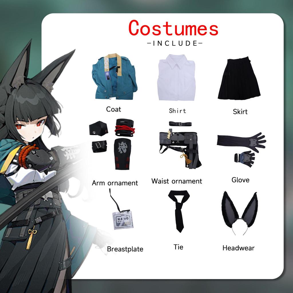 Anime Zenless Zone Zero Cosplay Costume H.S.O.S.6 Xingjianya Costume Halloween Anime ZZZ Outfit Girl Uniform Wig Birthday Gifts Carnival Full Set