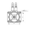 Peristaltic Pump Water Pumping Rotary Draining Eletric GROTHEN 200ml/min