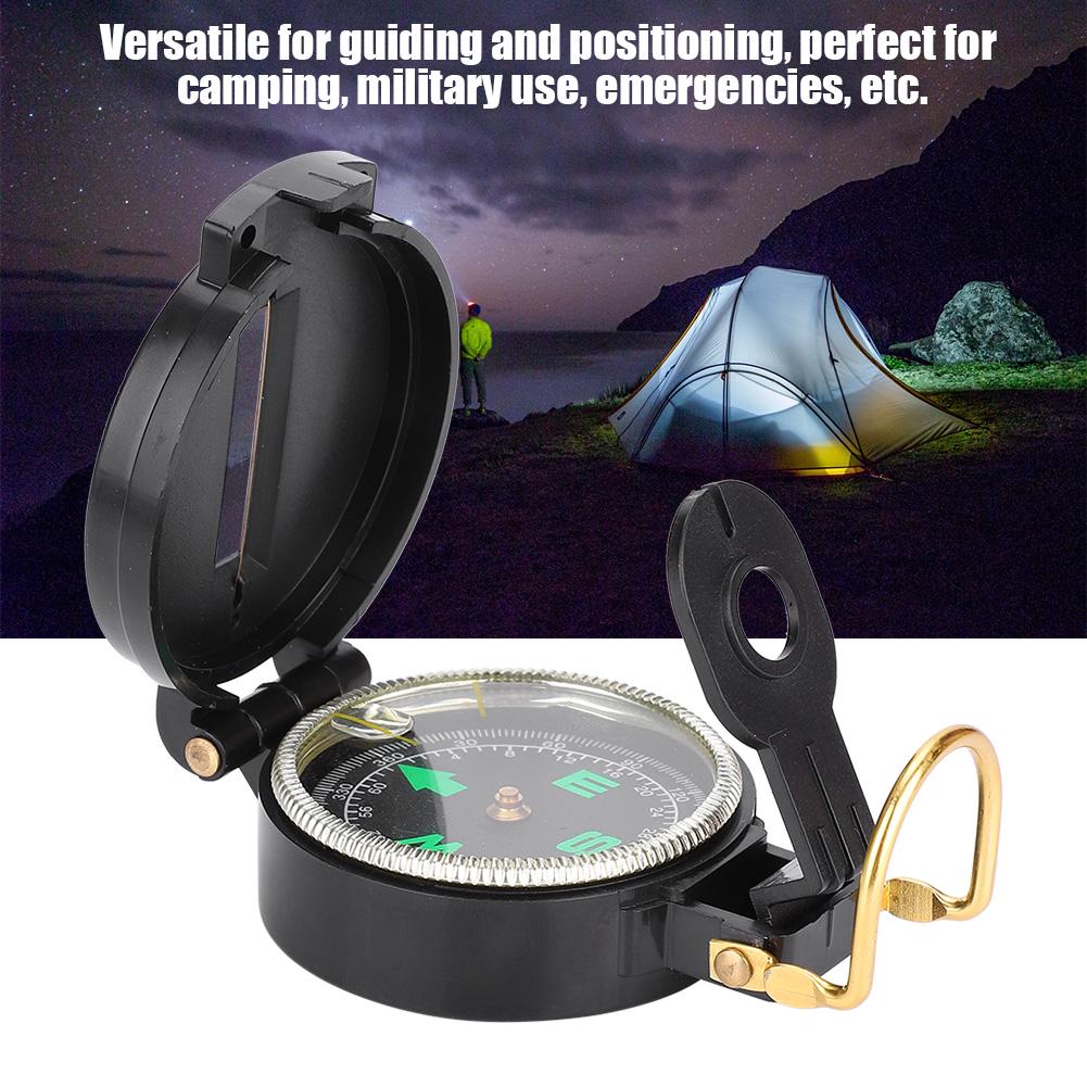 Outdoor American Military Portable Folding Lens Compass for Outdoor Camping Hunting Hiking