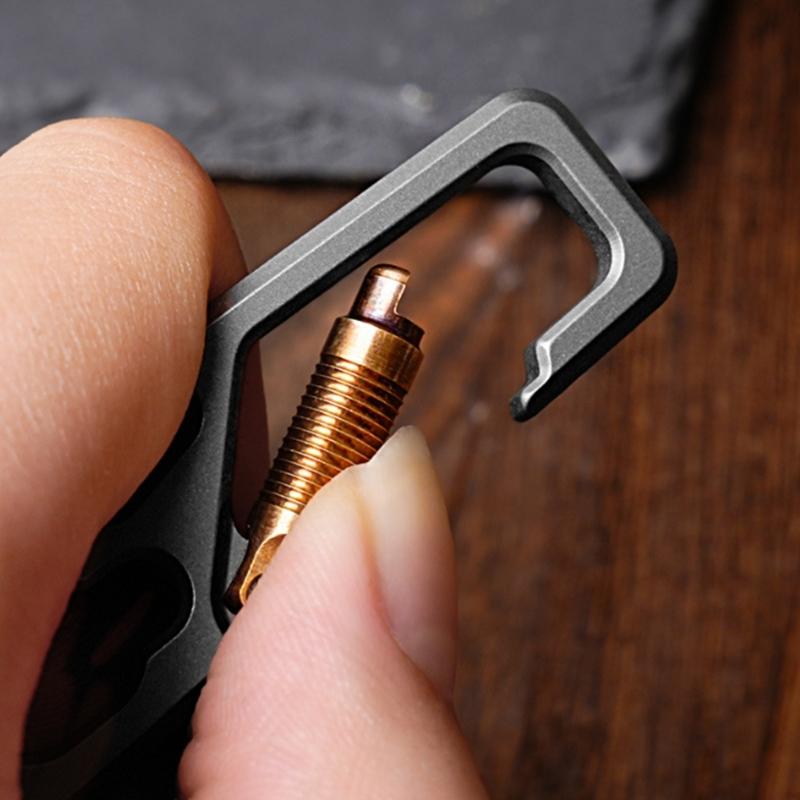 Многофункциональная поясная быстросъемная пряжка-карабин для ключей, крючок для ключей, зажим-карабин, брелок из титанового сплава, пряжка для ключей