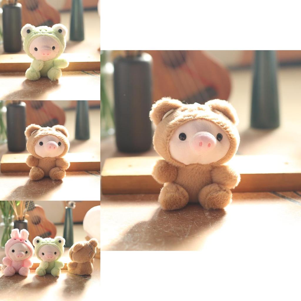 Delightful Mini Pig Plush Toy Keyring Adorable Accessory For Bags And Backpacks