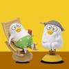 Funny Little Liu Duck Car Decoration Statue Car Bobblehead Figure  Center Console