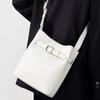 Vintage textured cowhide women's bag, top-layer cowhide shoulder and crossbody bag, fashionable bucket bag, new handbag for women