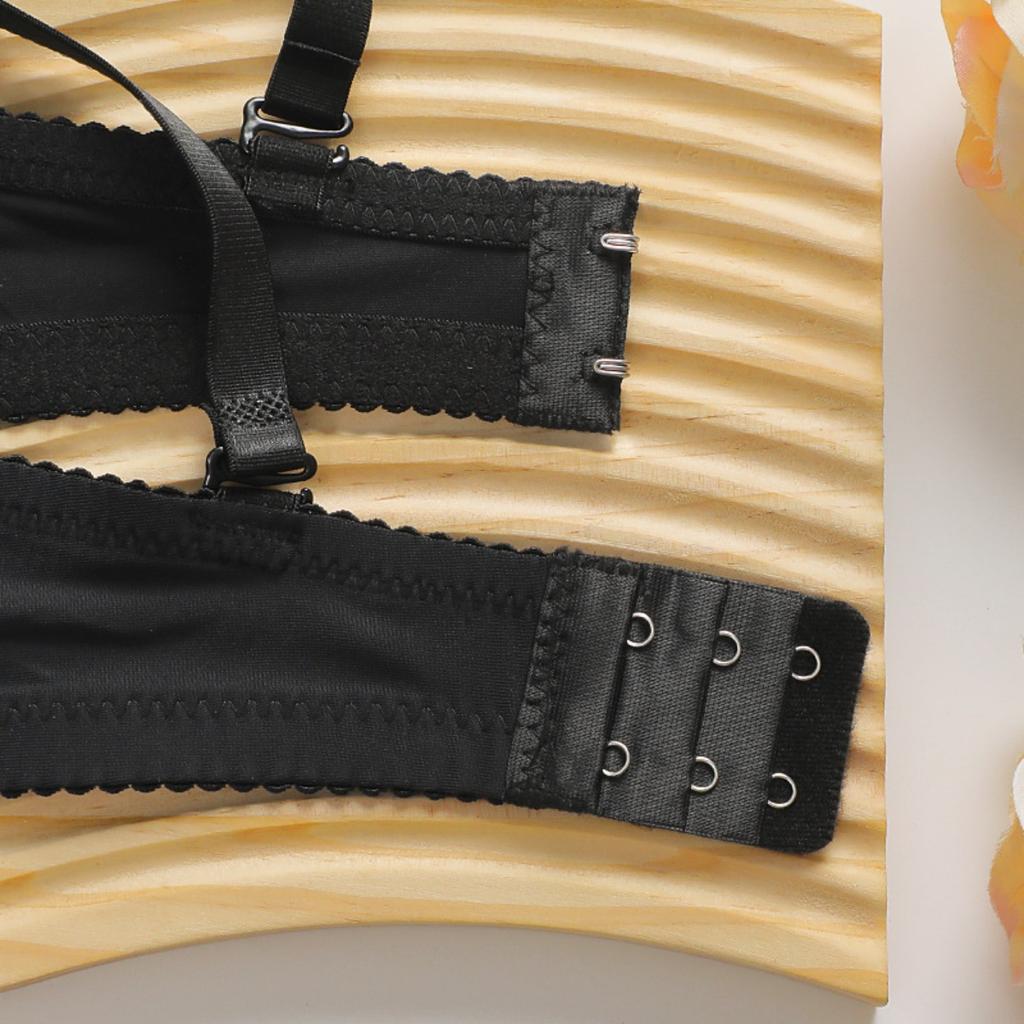 Комплект нижнего белья для девочек с вышитой бабочкой и стальным ободом, нескользящий модный женский сексуальный бюстгальтер