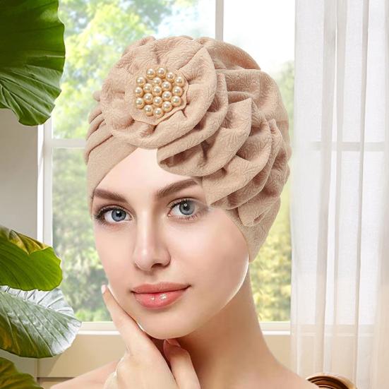 Women Hat Solid Color Fashionable Women Turban Hat Comfortable Decorative Head Wrap for Ladies Girls