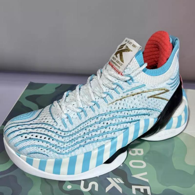 Anta KT7 удобные универсальные амортизирующие прочные высокие баскетбольные кроссовки мужские кроссовки Iceland-Blue 112321102-1