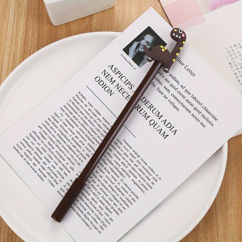10pcs 0.5mm Creative Giraffe Gel Pen Cute Dinosaur Water Pen Cartoon Stationery Herbivorous Dragon Gel Pen
