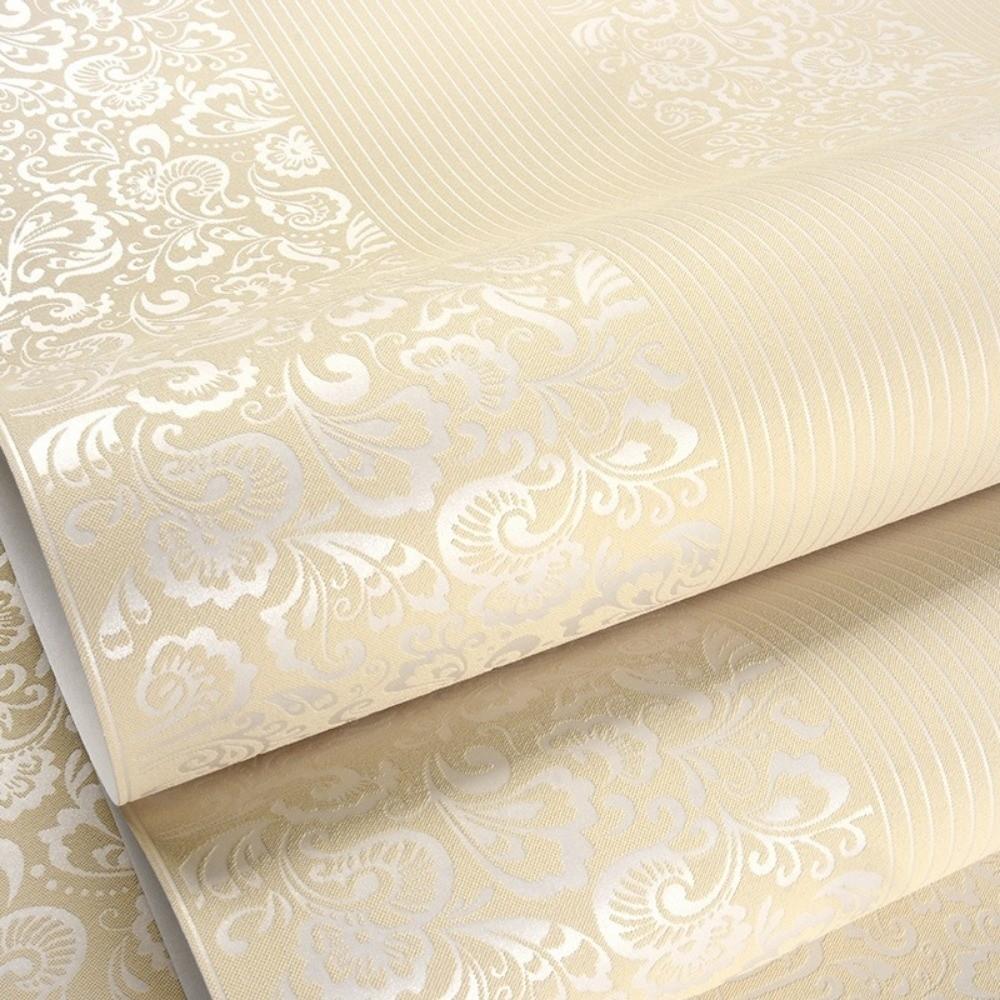 Non-self-adhesive Sculptured Patterns Wallpaper Non-woven TV Background Wall Paper Bedroom
