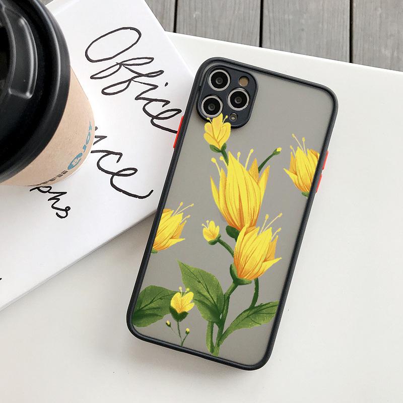 Чехол для телефона с цветами подсолнуха и хризантемами для iPhone 16 15 12 11 13 14 Pro Max XS XR X 15 14 7 8 Plus SE2 Ударопрочная задняя крышка