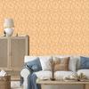 Geometric Pattern Wallpaper Cream and Gold for Living Room and Bedroom 50x1000