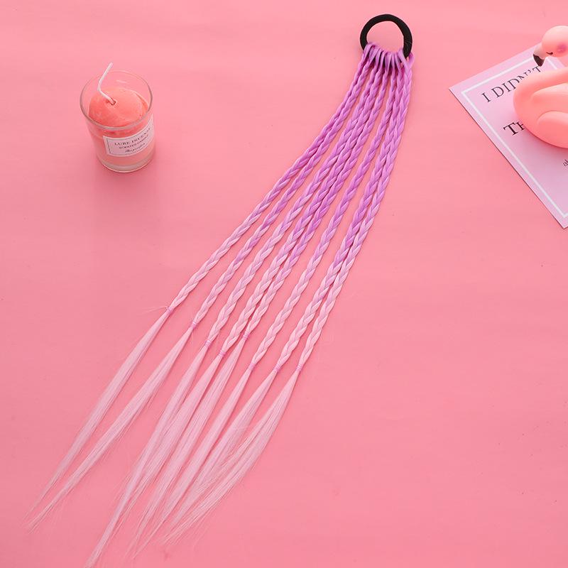 Разноцветные плетеные резинки для волос: Джазовая прическа для детей