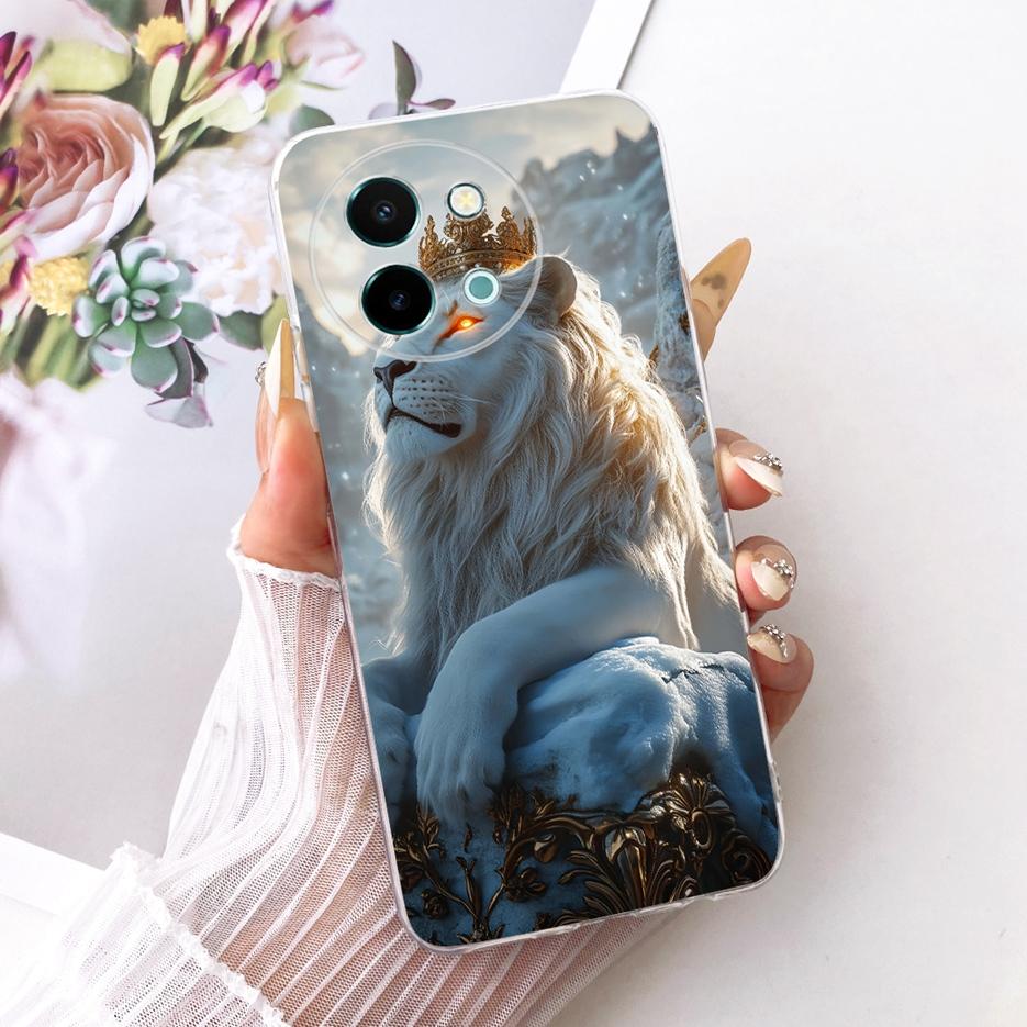 Чехол для Vivo Y38 5G Цветы Расписной Чехол Мягкий Тонкий Чехол для Телефона Для Vivo Y58 5G V2355 Y 38 VivoY38 VivoY58 Fundas Coque