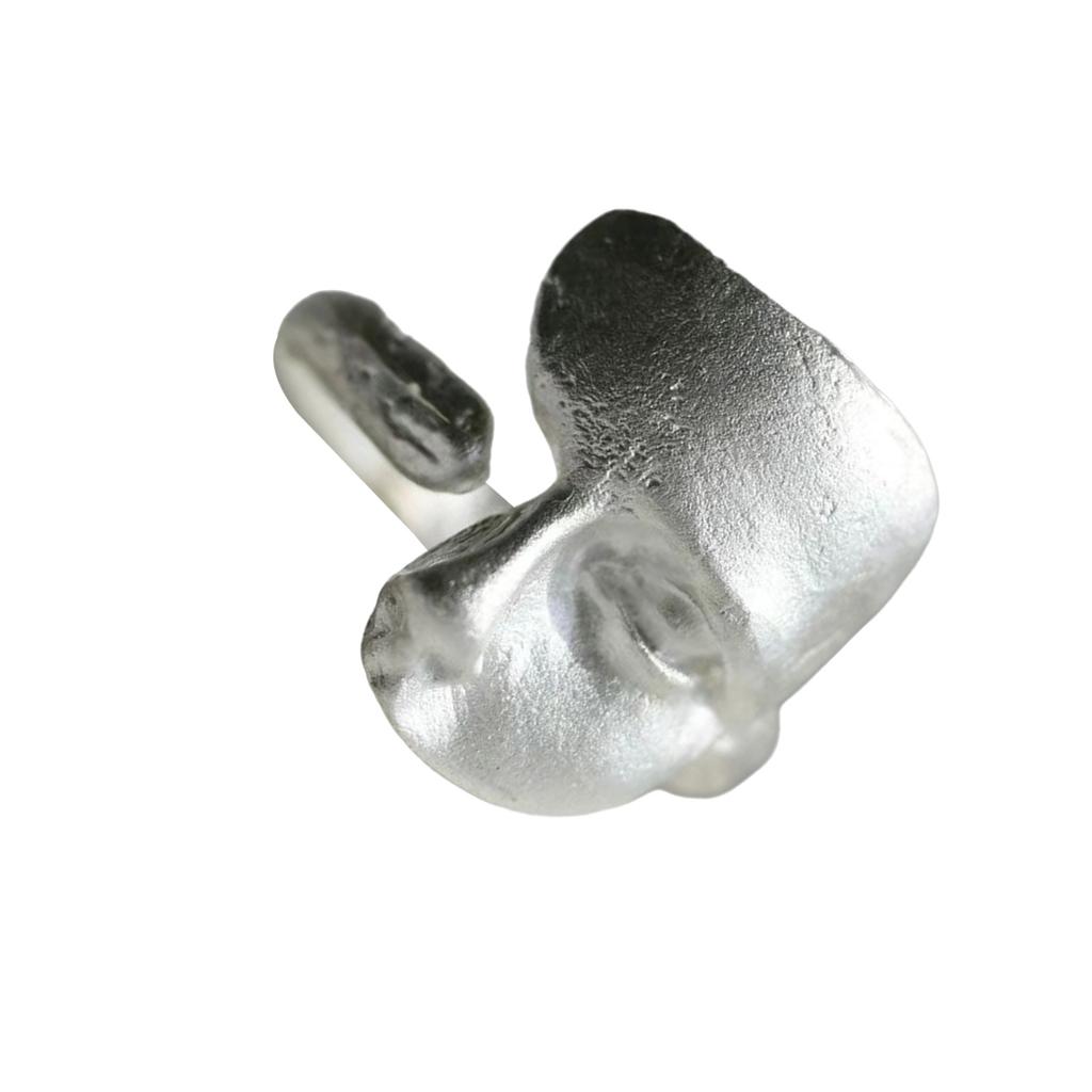 Stylish Unisex Rings Mask Shape Modern Opeining Rings Unique Adjustable Rings Copper Texture Couple Rings for Daily