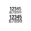 Waterproof Reflective Self-adhesive Address Numbers Number Sticker Mailbox Sticker Mailbox Decal