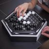 20 Pcs Marbles 16mm Glass Decoration Color Nuggets Toy Black White
