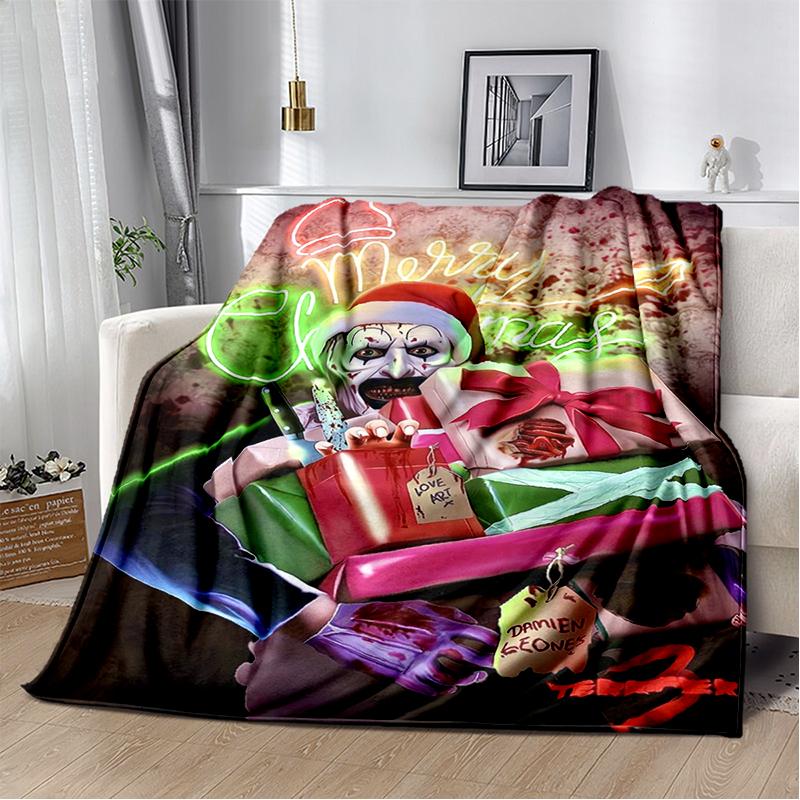 29 Style Terrifier Horror Movie Halloween Gift Soft Plush Blanket,Flannel Throw Blanket for Living Room Bedroom Bed Sofa Cover