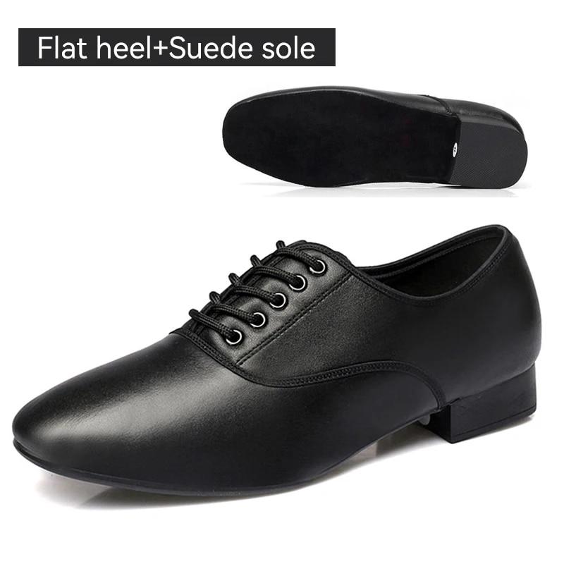 Latin Dance Shoes For Men Black Modern Dance Shoes Salsa Ballroom Tango Latin Shoes For Boys Men Flat Heel Free Shipping