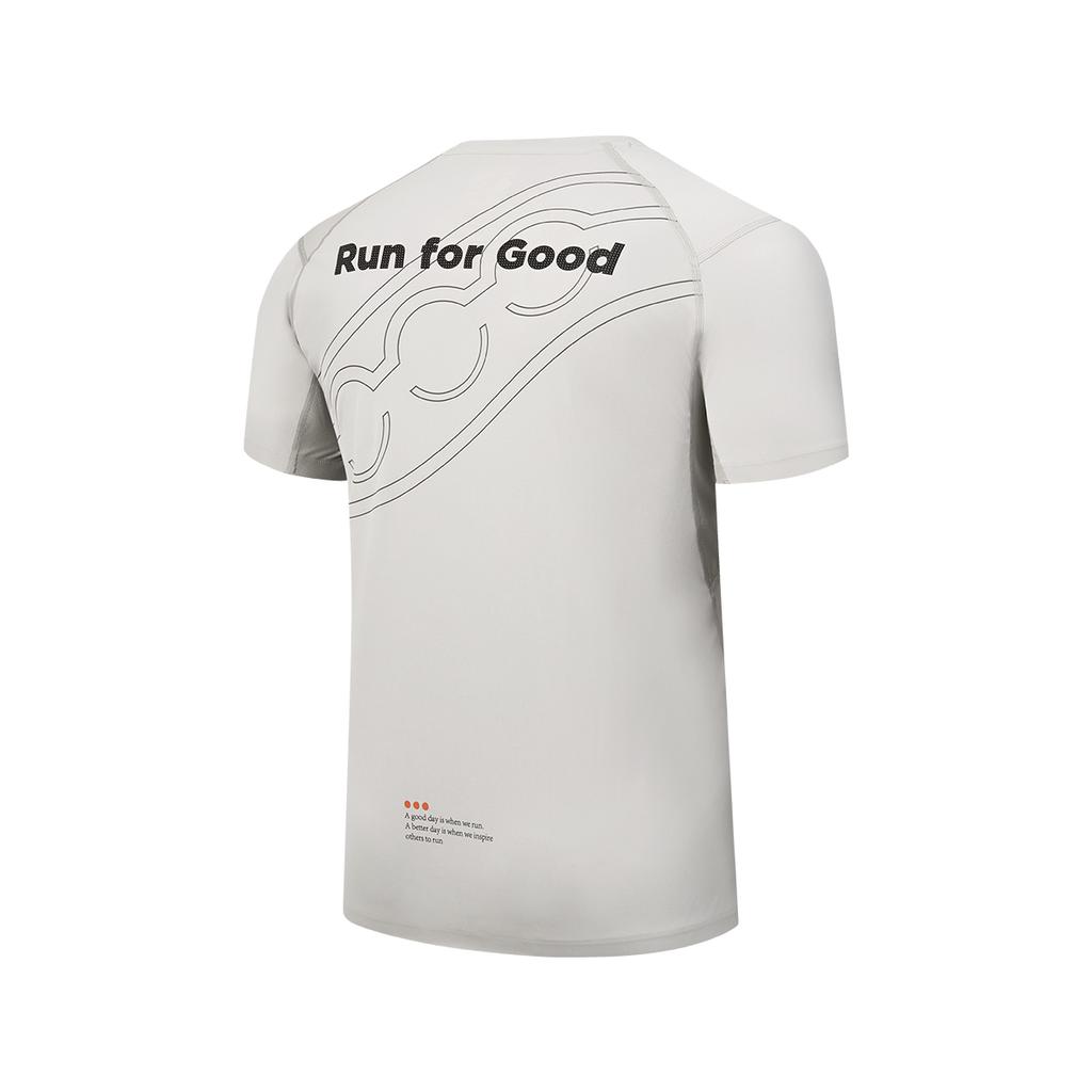 SAUCONY Удобная Мягкая Быстросохнущая Футболка с Коротким Рукавом и Круглым Вырезом Мужские топы Светло-хаки SA2259ST06T-KH001