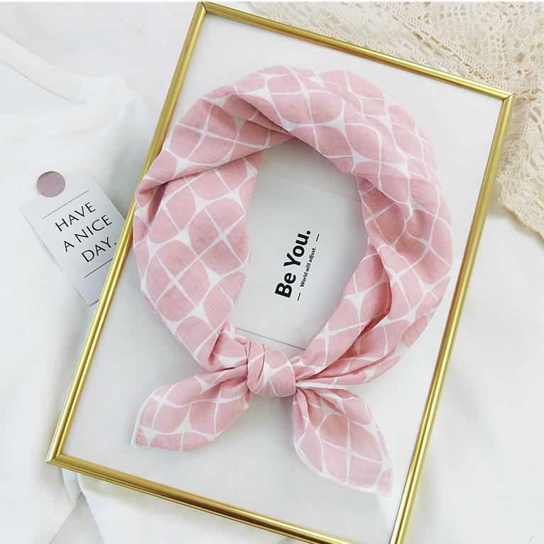 New Cotton & Linen Square Scarf: Women's Spring-Summer Korean Fashion Headscarf