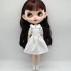 Cute Princess V-neck Dress Mini Dolls Skirt for Azone Ob22/24/27 Dolls For Blythe Dolls