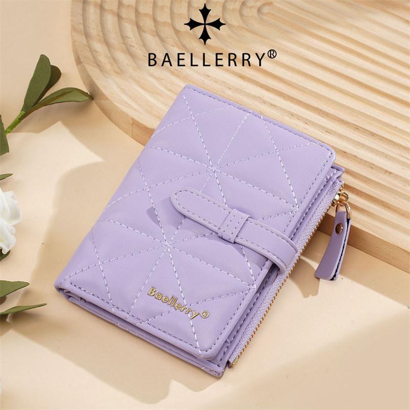 Baellerry Женские Модные Короткие Кошельки Повседневный Дизайн Держатель для Карт для Леди Женский Двускладной Кошелек-Кошелек