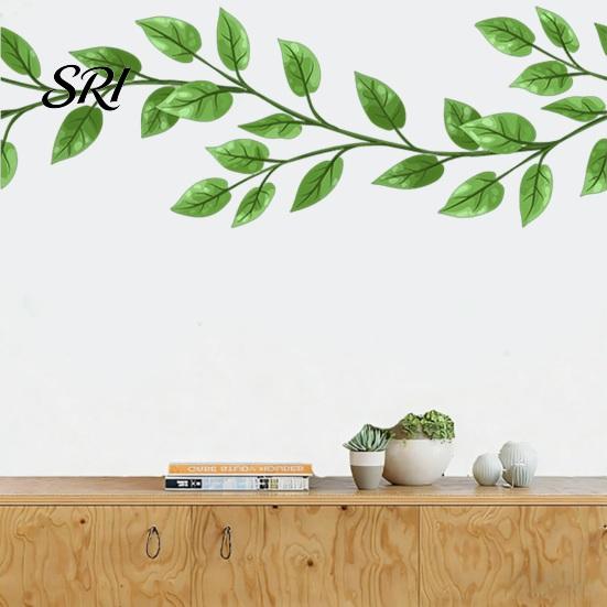 Kitchen Floral Stickers Flowers Wall Decals Peel And Stick Removable Art Flexible Surface for Living Room Girls Nursery Bedroom No Residue