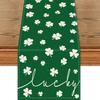 Pumpkin Buffalo Plaid Fall Table Runner, Fall Maple Leaves Kitchen Dining Table Runner Decoration for Thanksgiving Party Decor 13x72 Inch