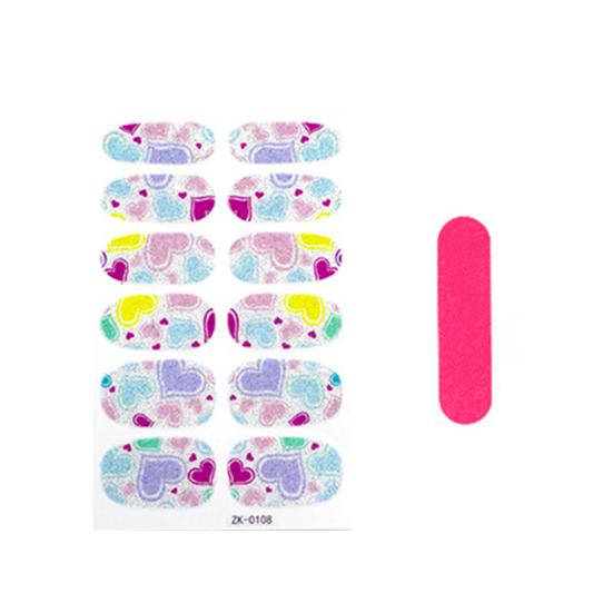 1 Set Nail Sticker Ultra-Thin Self Adhesive Waterproof Strong Stickiness Decorative