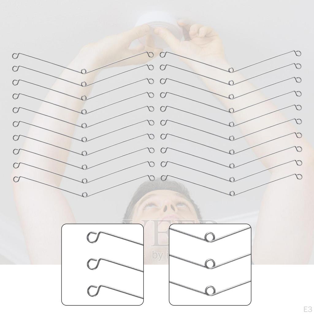 Recessed Light Spring Clips Lamp Retaining Covers Trims for Downlights Compact Metal Room