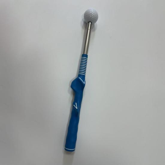 Retractable Golf Swing Training Aid Portable Grip Trainer with Click Feedback for Right And Left Handed Golfers Warm Up Stick