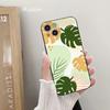 ДЛЯ iPhone Leaves Monstera Green Phone Case 14 11 12 Pro 8 7Plus SE X Pro 14 MAX 12 13 MINI XR XS iphone 14 Мягкие чехлы для телефонов