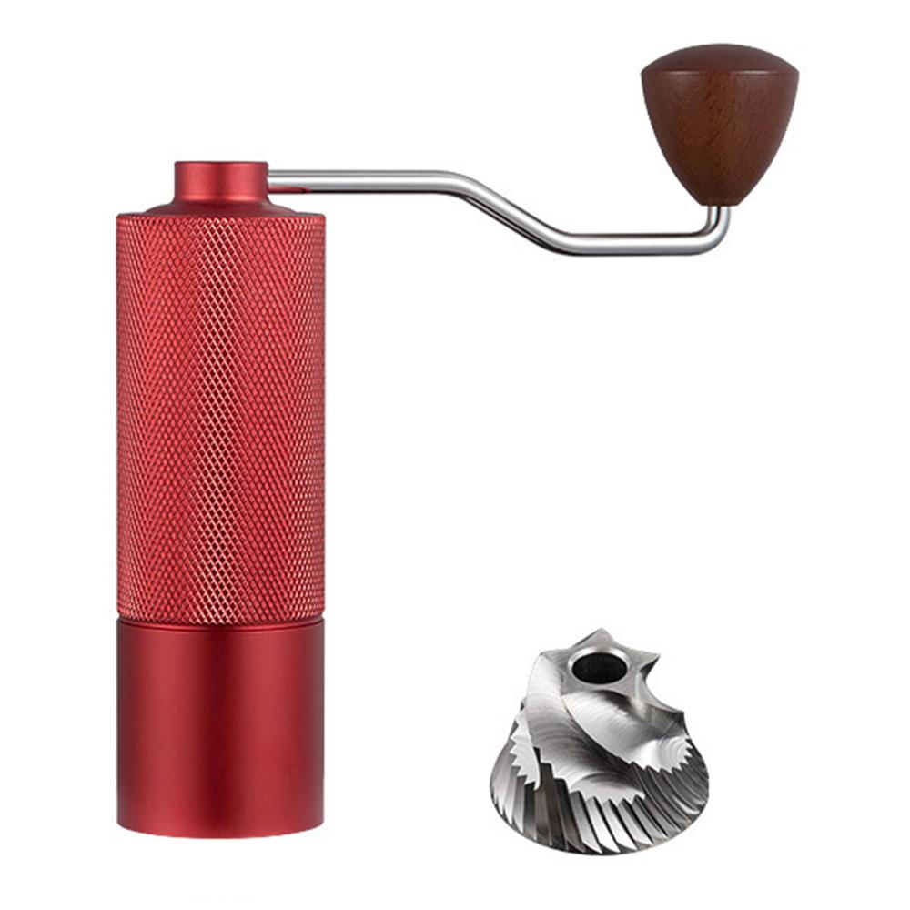 Manual Coffee Grinder 5 Blades Handheld Bean Mill Adjustable Coarseness Stainless Steel Burr Grinder