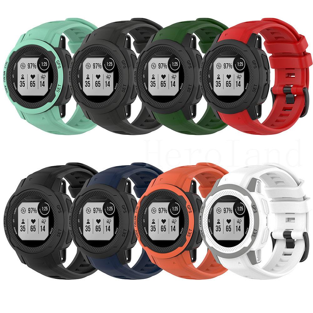20 мм силиконовый ремешок для часов для смарт-часов Garmin Instinct 2S, браслет, ремешок, ремешок для Instinct2S, спортивный сменный ремешок на запястье