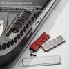 M.2 2280 Solid State Hard Disk Cooler Hollow Heat Cooler Radiator Aluminum Alloy with Thermal Silicone Pad for PS5 Game Console