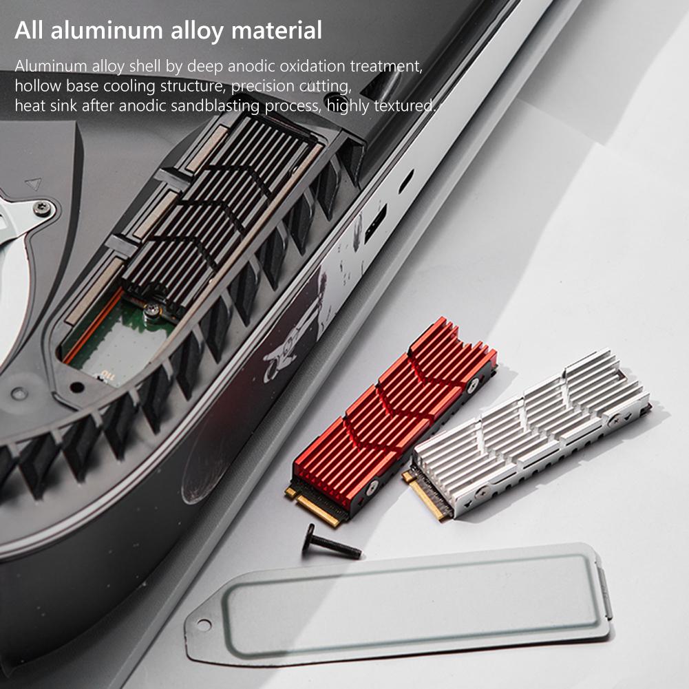 Радиатор M.2 SSD Nvme NGFF, радиатор, полая алюминиевая система охлаждения NGFF, радиатор с термопрокладкой для игровой консоли M2 2280 PS5