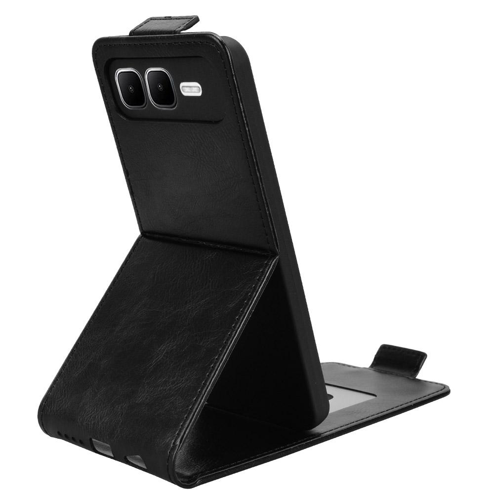 For Infinix Smart 10 Plus Stand Case Magnetic Clasp Vertical Flip Leather Phone Cover with Card Holder